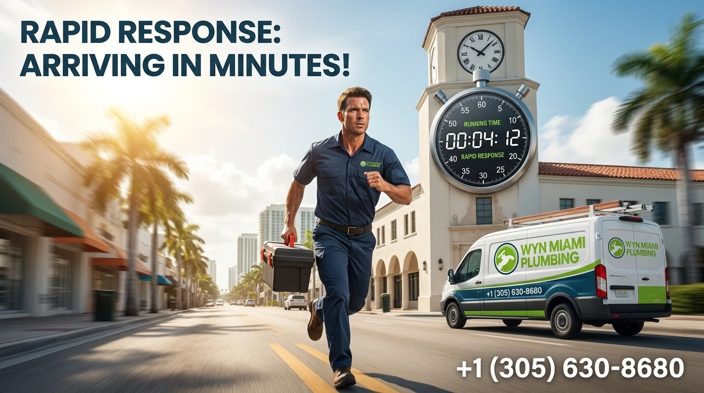 Rapid response emergency plumbing arriving in minutes Miami FL