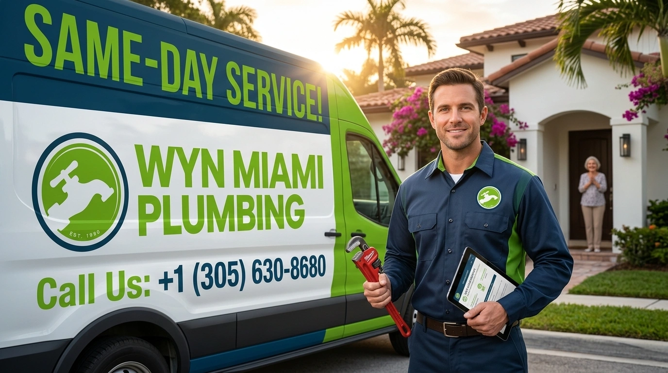 Same-day plumbing service available across Miami FL