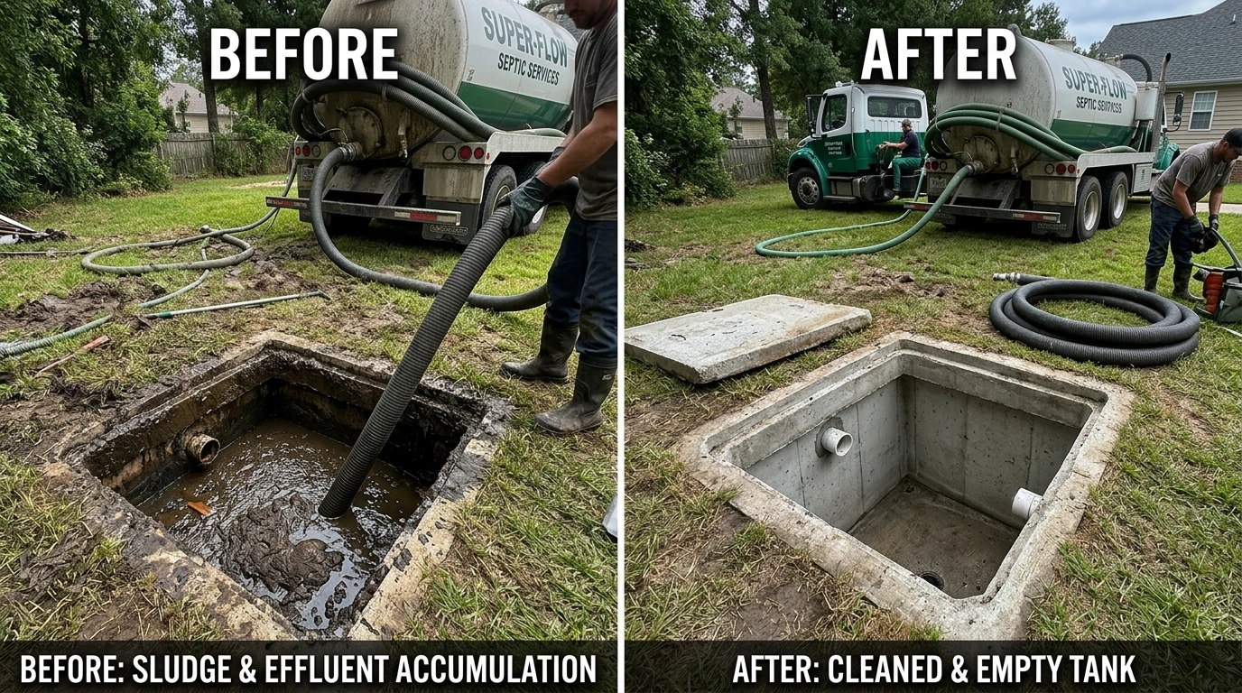 Before and After Septic Tank Cleaning and Pumping in Miami FL by Wyn Miami Plumbing