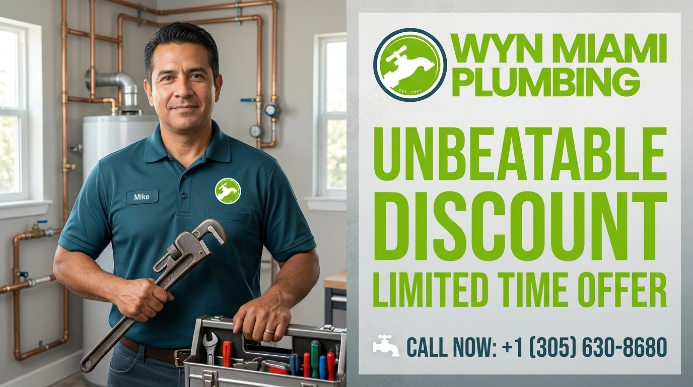 Unbeatable discount limited time plumbing offer in Miami FL