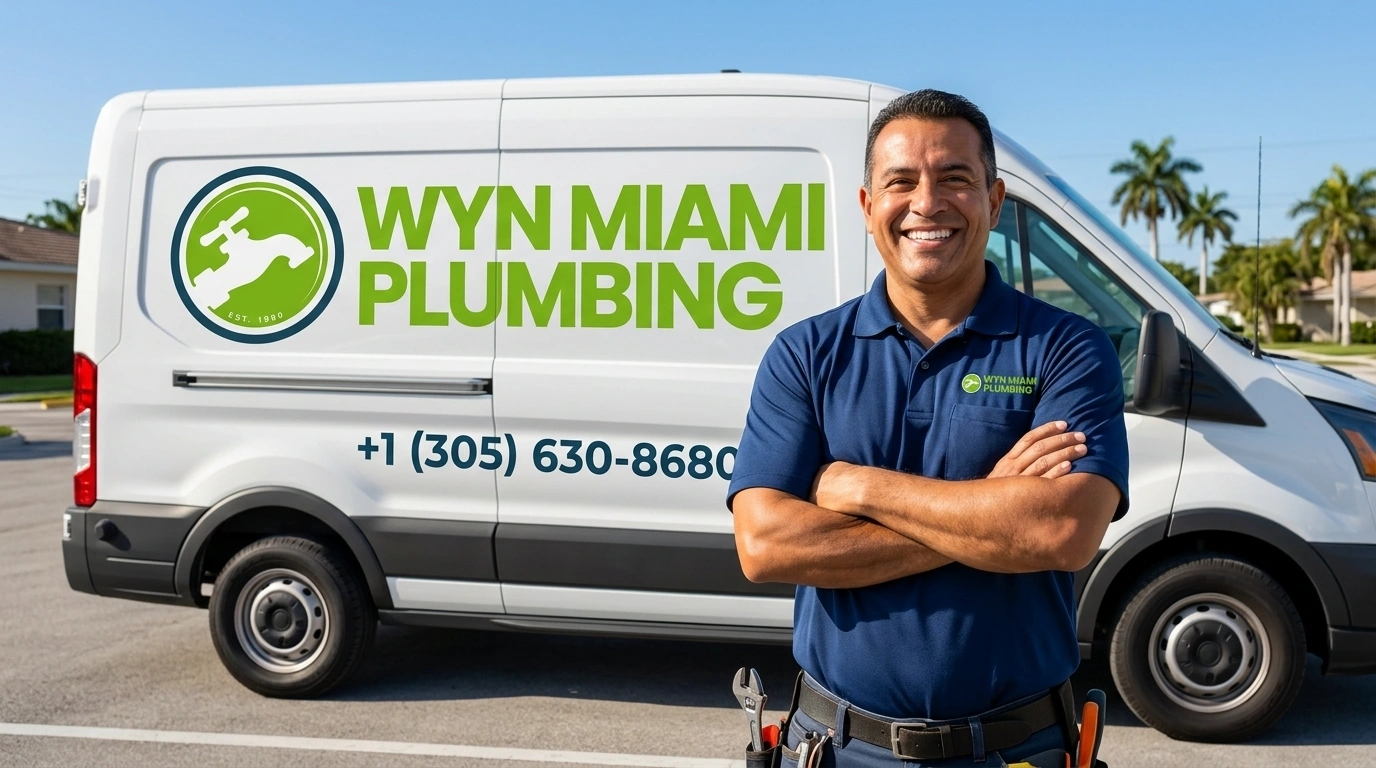 Wyn Miami Plumbing branded service van ready for dispatch in Miami FL
